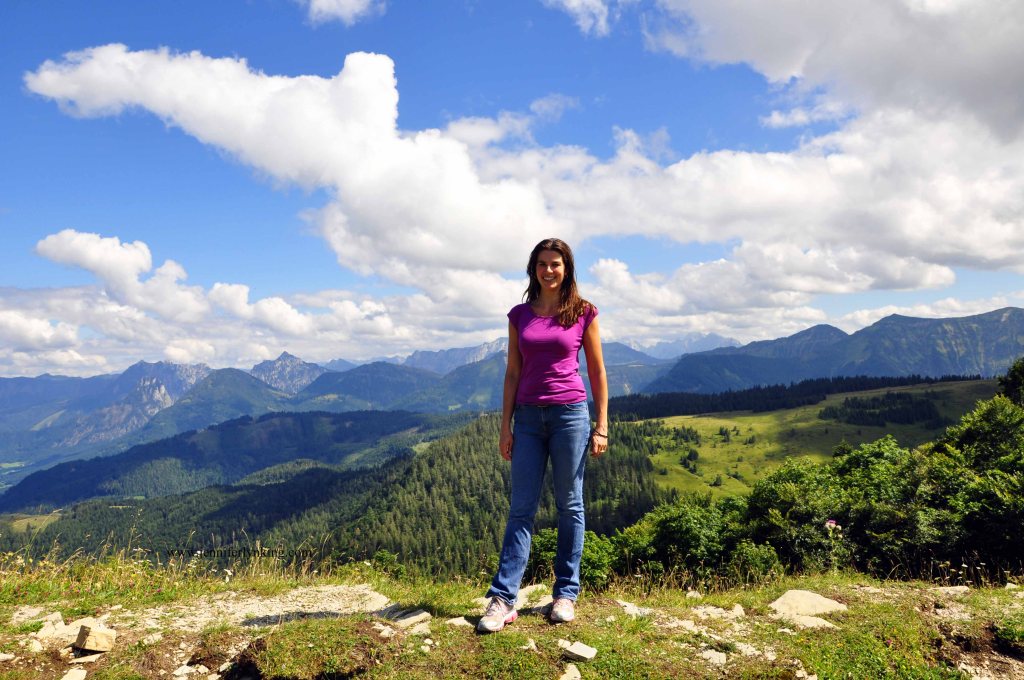 On top of the world in the Austrian Alps