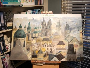 Prague painting: Still a lot of work to do!
