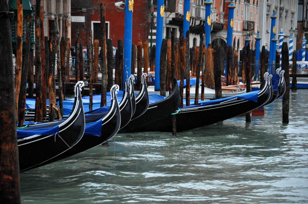 Gondola Parking in Venice