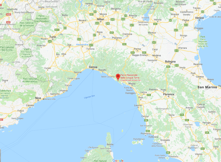 Cinque Terre, Italy and the Ligurian Sea
