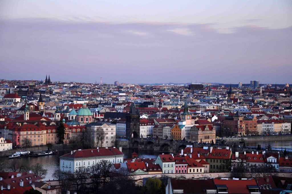 View over Prague from the Lobkowicz Palace, Hradcany
