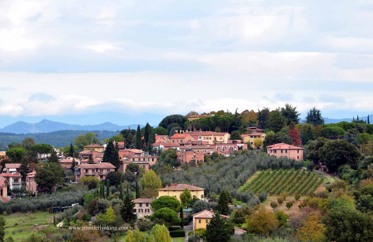 the view from Siena's walls, Tuscany, Italy