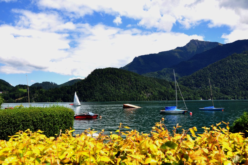 Sailing at St. Gilgen, Austria