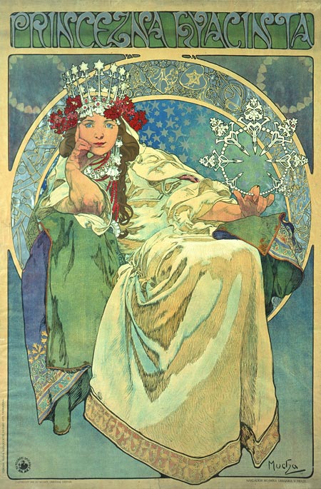 Princess Hyacinth by Alfons Mucha via Wikimedia.org