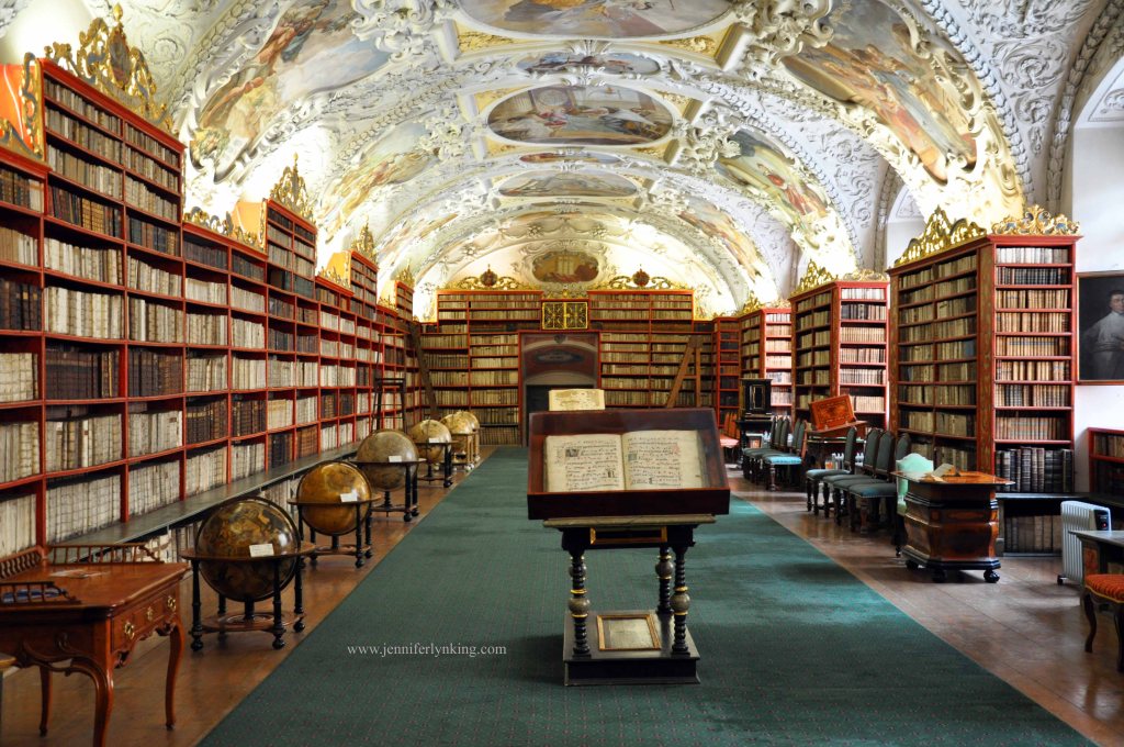 Library at Strahov Monastery, Prague: A setting in my work-in-progress novel, Water Lily
