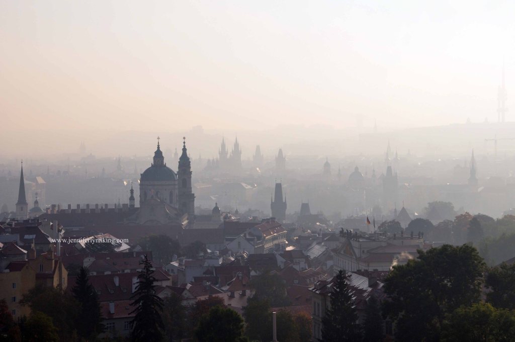 Prague's spires, the view from Strahov