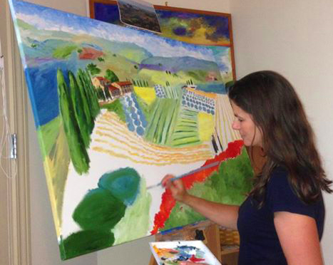 Jennifer (me) painting