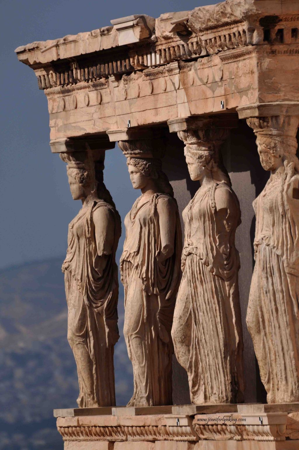 the Porch of Maidens, Parthenon, Athens, Greece