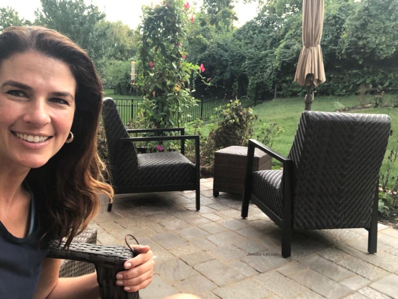 Enjoying our new patio