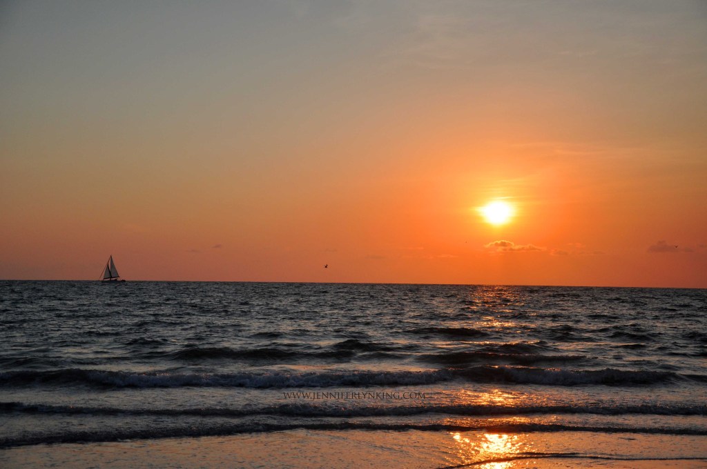 the beautiful Gulf of Mexico from North Clearwater Beach, Florida