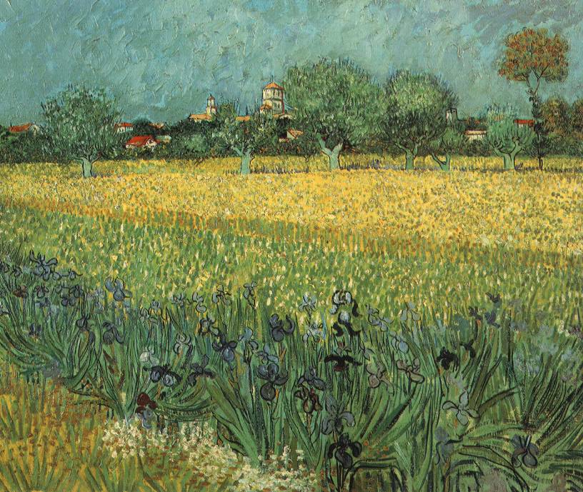 Van Gogh, View of Arles with Irises, Wikimedia Commons