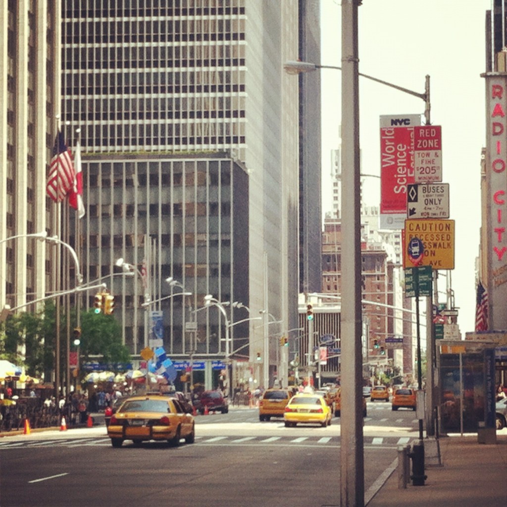 New York City, 6th Avenue near Radio City Music Hall