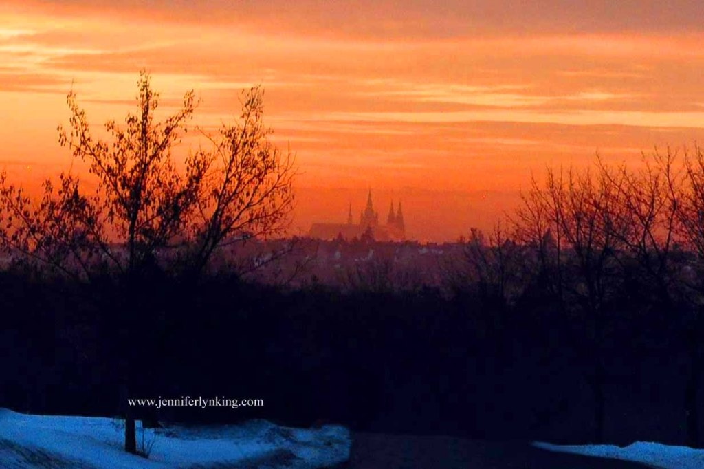 The Prague Castle Spires at Sunrise